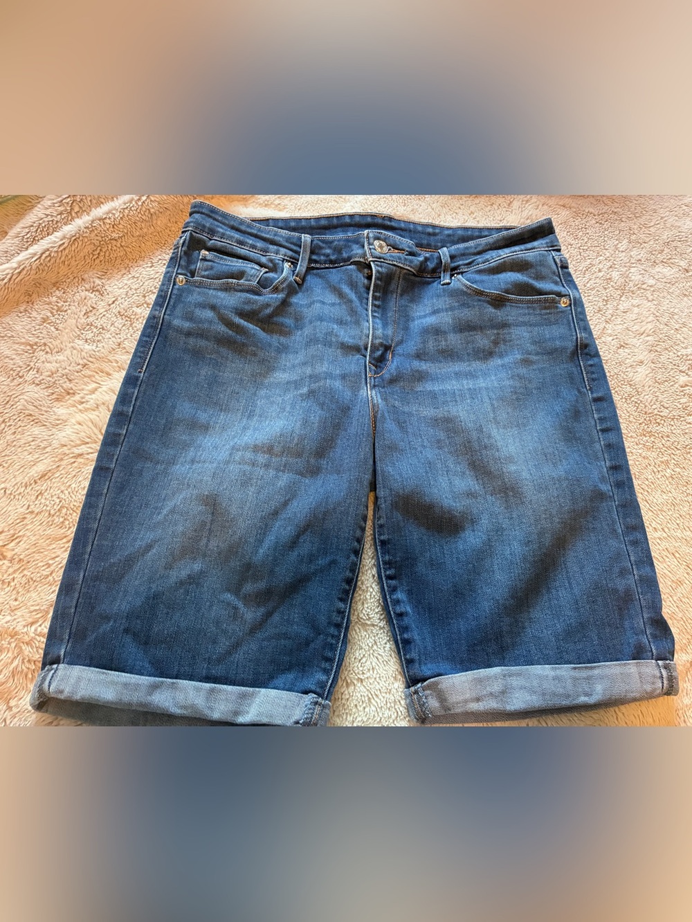Womens size 31 LEVI BERMUDA JEAN SHORTS